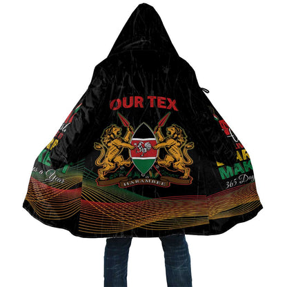 Personalized Kenya Black History Month Cloak Live It Learn It Make It - African Pride