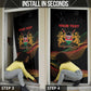 Personalized Kenya Black History Month Door Cover Live It Learn It Make It - African Pride
