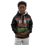 Personalized Kenya Black History Month Kid Hoodie Live It Learn It Make It - African Pride