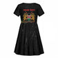 Personalized Kenya Black History Month Kid Short Sleeve Dress Live It Learn It Make It - African Pride