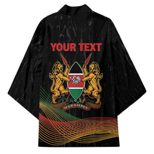 Personalized Kenya Black History Month Kimono Live It Learn It Make It - African Pride