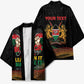 Personalized Kenya Black History Month Kimono Live It Learn It Make It - African Pride