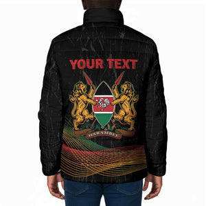 Personalized Kenya Black History Month Padded Jacket Live It Learn It Make It - African Pride
