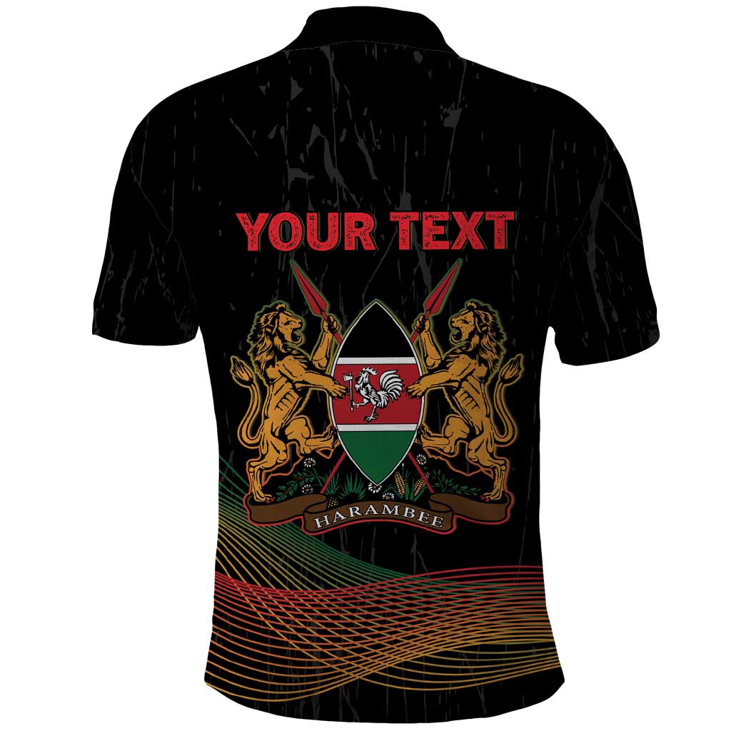 Personalized Kenya Black History Month Polo Shirt Live It Learn It Make It - African Pride