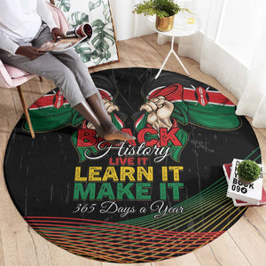 Kenya Black History Month Round Carpet Live It Learn It Make It - African Pride