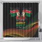 Kenya Black History Month Shower Curtain Live It Learn It Make It - African Pride