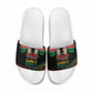 Kenya Black History Month Slide Sandals Live It Learn It Make It - African Pride