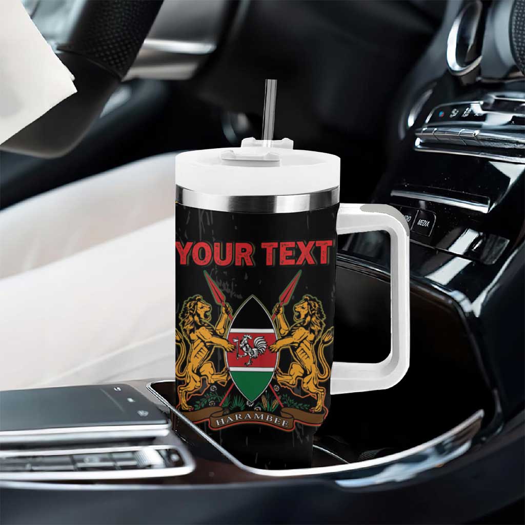 Personalized Kenya Black History Month Tumbler With Handle Live It Learn It Make It - African Pride