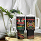 Personalized Kenya Black History Month Tumbler With Handle Live It Learn It Make It - African Pride