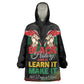 Personalized Kenya Black History Month Wearable Blanket Hoodie Live It Learn It Make It - African Pride