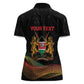 Personalized Kenya Black History Month Women Polo Shirt Live It Learn It Make It - African Pride