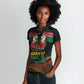 Personalized Kenya Black History Month Women Polo Shirt Live It Learn It Make It - African Pride