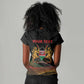Personalized Kenya Black History Month Women V-Neck T-Shirt Live It Learn It Make It - African Pride