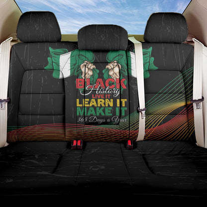 Nigeria Black History Month Back Car Seat Cover Live It Learn It Make It - African Pride