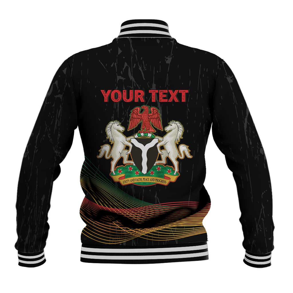 Personalized Nigeria Black History Month Baseball Jacket Live It Learn It Make It - African Pride