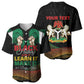 Personalized Nigeria Black History Month Baseball Jersey Live It Learn It Make It - African Pride