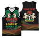 Personalized Nigeria Black History Month Basketball Jersey Live It Learn It Make It - African Pride