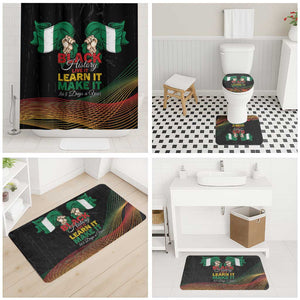 Nigeria Black History Month Bathroom Set Live It Learn It Make It - African Pride