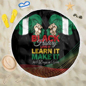Nigeria Black History Month Beach Blanket Live It Learn It Make It - African Pride