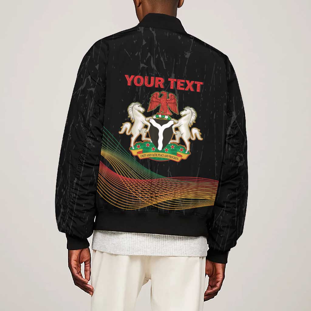 Personalized Nigeria Black History Month Bomber Jacket Live It Learn It Make It - African Pride