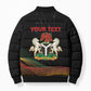 Personalized Nigeria Black History Month Bomber Puffer Jacket Live It Learn It Make It - African Pride