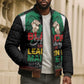 Personalized Nigeria Black History Month Bomber Puffer Jacket Live It Learn It Make It - African Pride