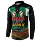 Personalized Nigeria Black History Month Button Sweatshirt Live It Learn It Make It