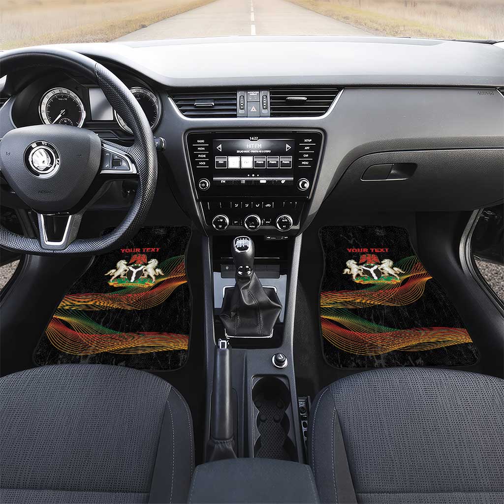 Personalized Nigeria Black History Month Car Mats Live It Learn It Make It - African Pride
