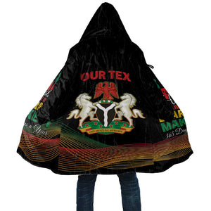 Personalized Nigeria Black History Month Cloak Live It Learn It Make It - African Pride