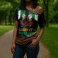 Personalized Nigeria Black History Month Cross Shoulder Shirt Live It Learn It Make It - African Pride