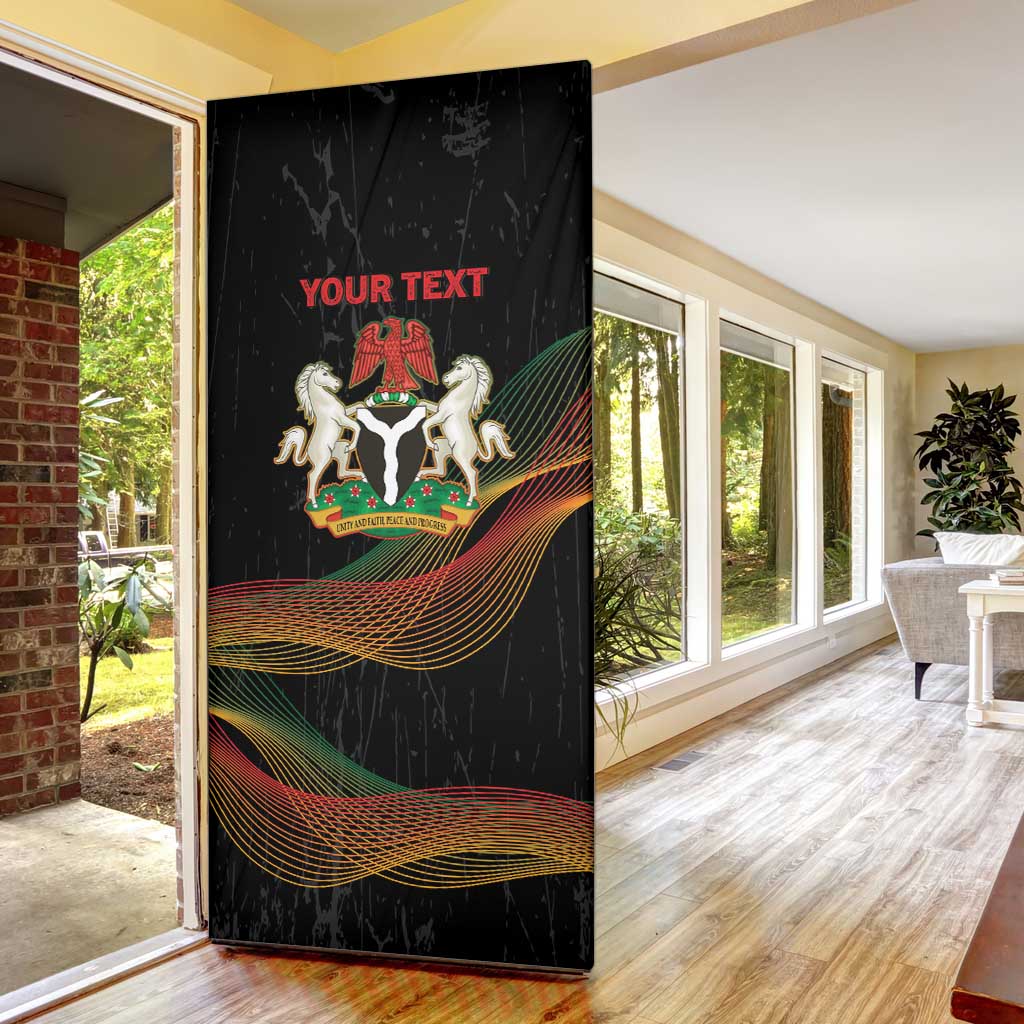 Personalized Nigeria Black History Month Door Cover Live It Learn It Make It - African Pride