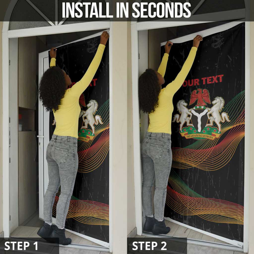 Personalized Nigeria Black History Month Door Cover Live It Learn It Make It - African Pride
