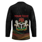 Personalized Nigeria Black History Month Hockey Jersey Live It Learn It Make It - African Pride