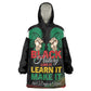Personalized Nigeria Black History Month Kid Wearable Blanket Hoodie Live It Learn It Make It - African Pride