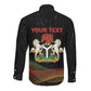 Personalized Nigeria Black History Month Long Sleeve Button Shirt Live It Learn It Make It - African Pride