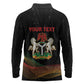 Personalized Nigeria Black History Month Long Sleeve Polo Shirt Live It Learn It Make It - African Pride