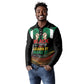 Personalized Nigeria Black History Month Long Sleeve Polo Shirt Live It Learn It Make It - African Pride