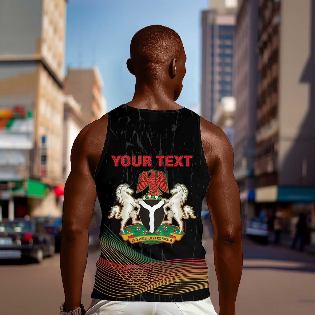 Personalized Nigeria Black History Month Men Tank Top Live It Learn It Make It - African Pride