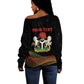 Personalized Nigeria Black History Month Off Shoulder Sweater Live It Learn It Make It - African Pride