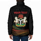 Personalized Nigeria Black History Month Padded Jacket Live It Learn It Make It - African Pride