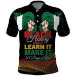 Personalized Nigeria Black History Month Polo Shirt Live It Learn It Make It - African Pride