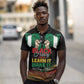 Personalized Nigeria Black History Month Polo Shirt Live It Learn It Make It - African Pride