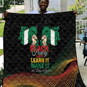Nigeria Black History Month Quilt Live It Learn It Make It - African Pride