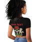 Personalized Nigeria Black History Month Raglan Cropped T shirt Live It Learn It Make It - African Pride