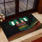 Nigeria Black History Month Rubber Doormat Live It Learn It Make It - African Pride
