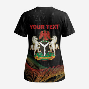 Personalized Nigeria Black History Month Scrub Top Live It Learn It Make It - African Pride