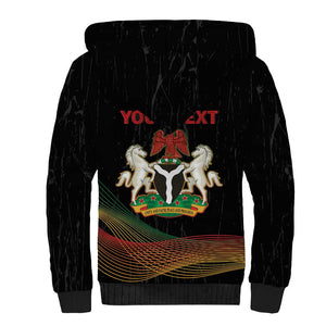 Personalized Nigeria Black History Month Sherpa Hoodie Live It Learn It Make It - African Pride