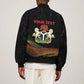 Personalized Nigeria Black History Month Sleeve Zip Bomber Jacket Live It Learn It Make It - African Pride