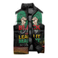 Personalized Nigeria Black History Month Sleeveless Puffer Jacket Live It Learn It Make It - African Pride