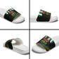 Nigeria Black History Month Slide Sandals Live It Learn It Make It - African Pride